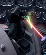 Yoda duels the Emperor