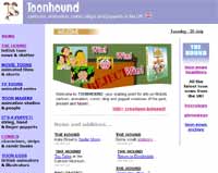 Toonhoud website, founded by Frazer Diamond